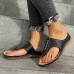 Women Casual Summer Vacation Comfy Breathable Hollow Flip Flops Slippers